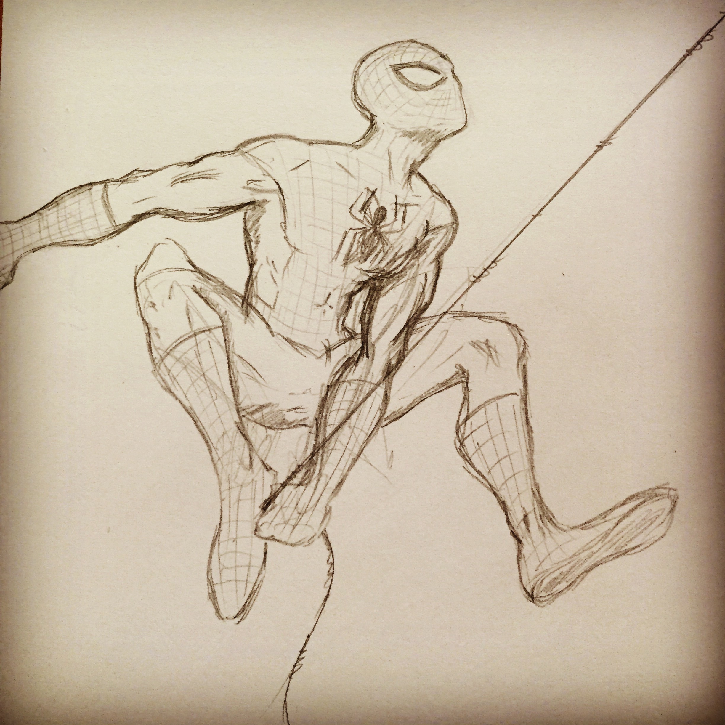 Crayonné de Spiderman